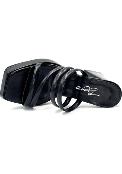 Daily Kalın Topuklu Platform Kadın Terlik Siyah indirimleri