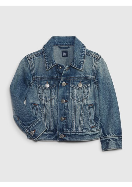 Erkek Bebek Lacivert Icon Denim Ceket