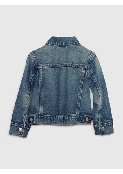 Erkek Bebek Lacivert Icon Denim Ceket modelleri