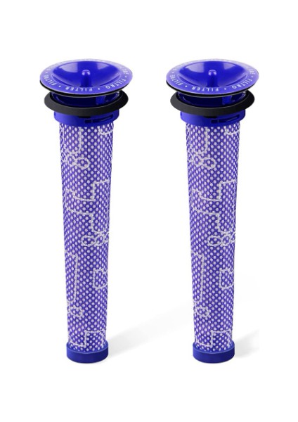 | Dyson 2 x Adet Ön Motor Filtresi DC58 - DC59 - DC61 - DC62 - V6 - V8 Uyumlu Ön Motor Filtresi