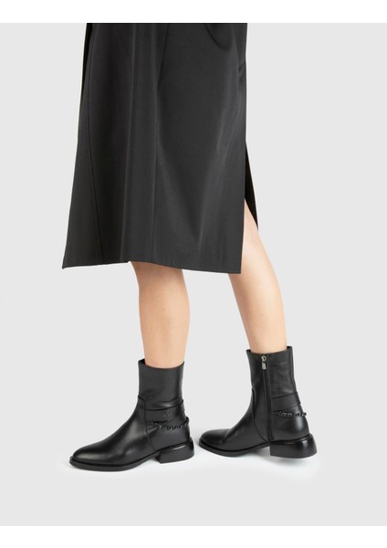 Bice Hakiki Deri Kadın Siyah Bot fiyatları