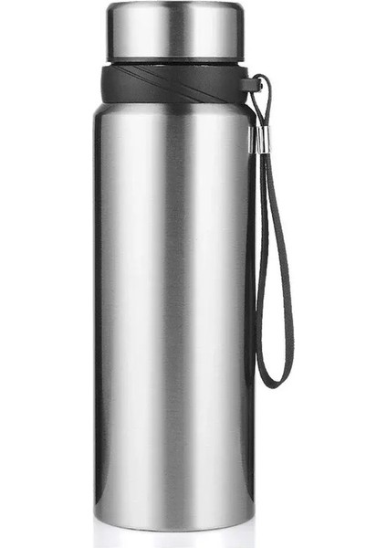 1l Termal Su Şişesi Soğuk ve Sıcak Su Şişesi Termos Su Çayı Kahve Vakum Şenlikleri Paslanmaz Çelik Termos Şişe Kapasite: 1000ML/RENK: Gümüş (Yurt Dışından)