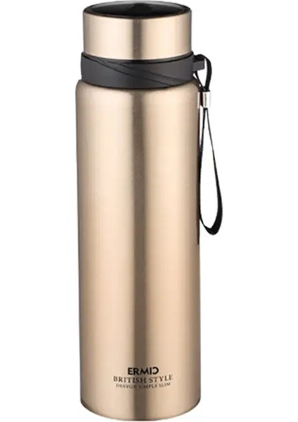 1000ML Termal Soğuk Su Sıcak Su Şişesi Tutma Termos Şişeleri Paslanmaz Çelik Termos Su Çayı Kahve Vakum Şişesi Içki Kapasitesi Kapasite: 1000ML/RENK: Sıradan Kapak (Yurt Dışından)