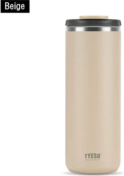 600ML/750ML Büyük Kapasiteli Çift Paslanmaz Çelik Kahve Kupa Taşınabilir Uzun Süre Yalıtım Termal Şişe Sıcak Soğuk Içecek Bottlecapity: 600ML/RENK: Bej (Yurt Dışından)