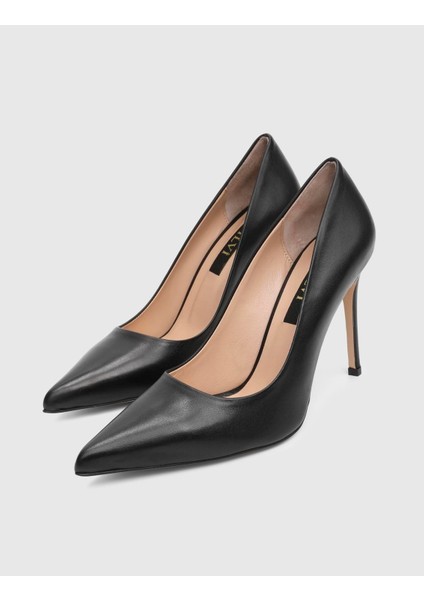 Linz Hakiki Deri Siyah Kadın Stiletto fiyatları