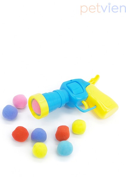 Peluş Oyuncak Top Atıcı Eğlenceli Kedi Oyun Seti - Top Fırlatan Kedi Oyuncağı - Çok Renkli Kedi Topu - Kedi Oyuncağı fırsatları