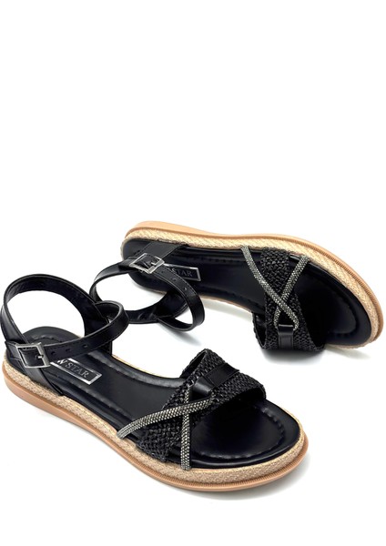 Gardenya Termo Kaymaz Taban Günkük Kadın Sandalet Siyah modelleri