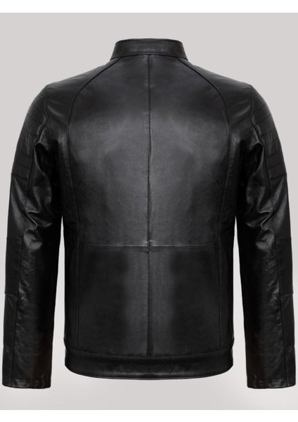 Hakiki Deri Siyah Üç Cepli Omuz Işlemeli Erkek Deri Ceket fiyatları