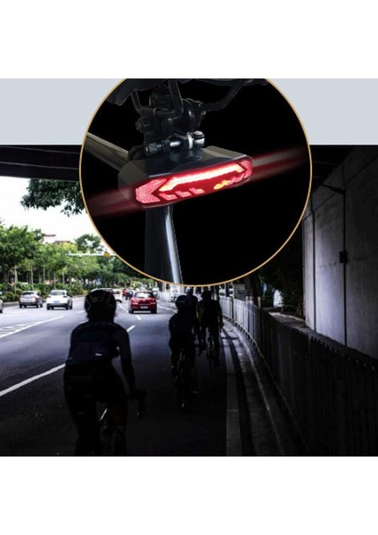 Bisiklet Sele Altı Arka LED Şarj Edilebilir Dönüş Sinyali Stop Işığı Uzaktan Kumandalı Alarm Korna indirimleri