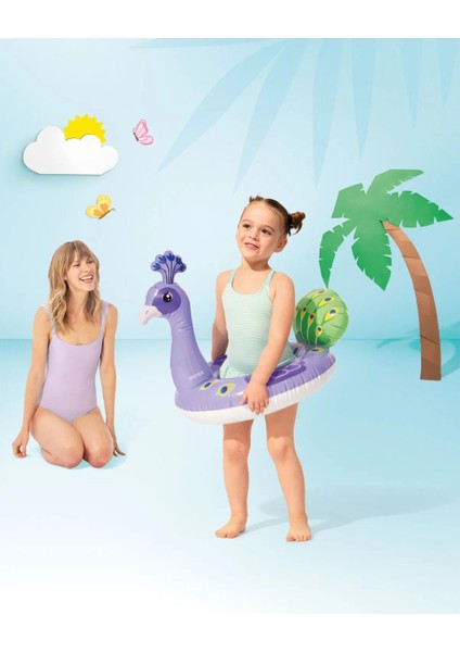 Wet Set Collectıon Tavuz Kuşu Figürlü Çocuk Havuz Deniz Simidi 58 cm 3-6 Yaş