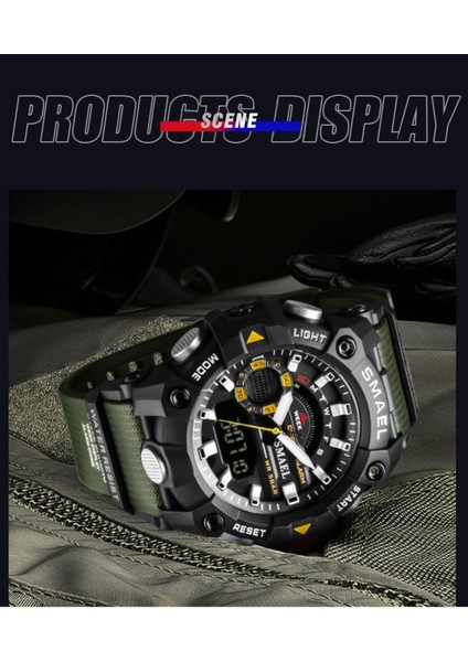 Smael 8040 Dijital Analog Spor Askeri Erkek Kol Saati fiyatları