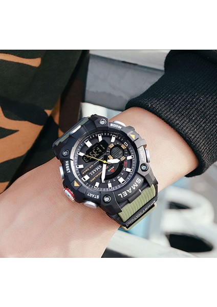 Smael 8040 Dijital Analog Spor Askeri Erkek Kol Saati modelleri