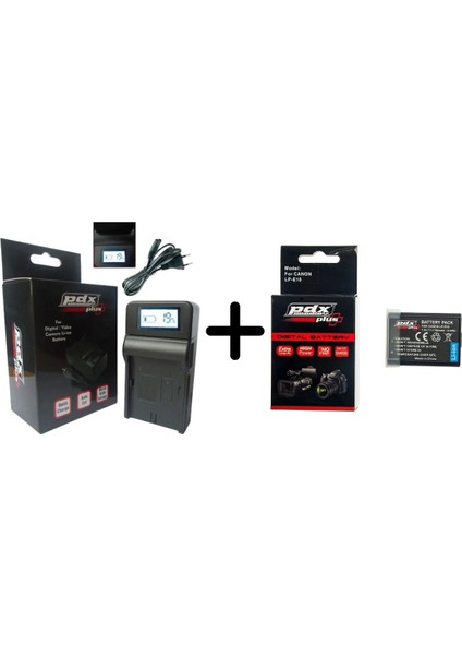 ,Canon Fotoğraf Makinesi İle Uyumlu LP-E10 Batarya Ve Şarj Cihazı.