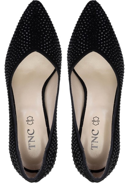 Kadın Hakiki Deri Siyah Süet Topuklu Ayakkabı 1059 2006 Bn Ayk Y25 Sıyah Suet indirimleri