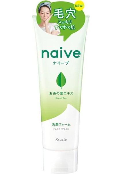 Kracie Naıve Green Tea Foaming Face Wash Yeşil Çay Köpüren Yüz Yıkama Jeli