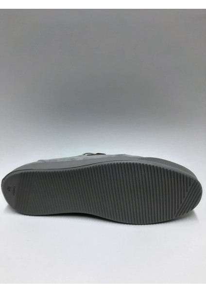 Hakiki Deri Bağcıklı Esnek Gri Nubuk Yazlık Erkek Ayakkabı C-912008RW fırsatları
