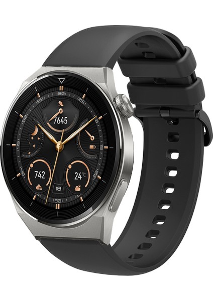 Huawei Watch Gt3 Pro 46MM Uyumlu Kordon Yumuşak Dokulu Soft Renk Tokalı Silikon Kayış
