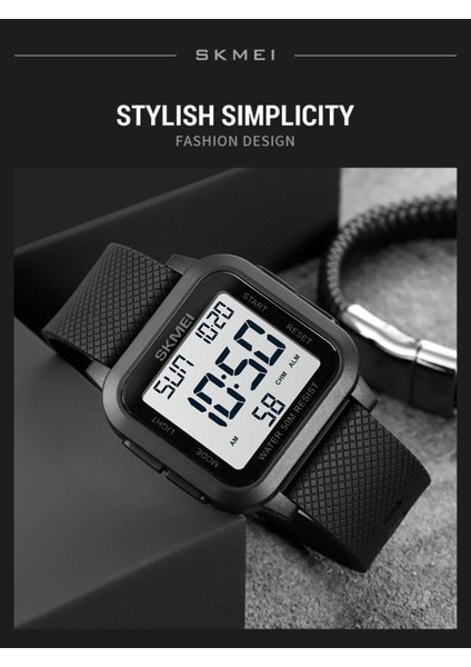 Skmei Erkek Kol Saati Spor Saat Chrono LED Ekran 1894 modelleri