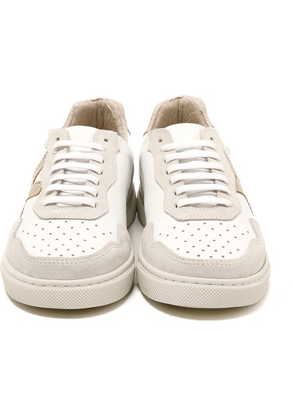 Kadın Sneaker ( Günlük) RC-25Y-006-M44 John May Beyaz Cilt-Altın fırsatları