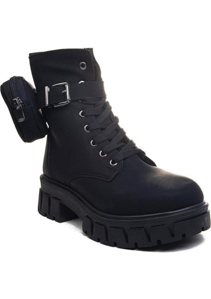 7640 Kadın Postal Bot Siyah Zümrüt