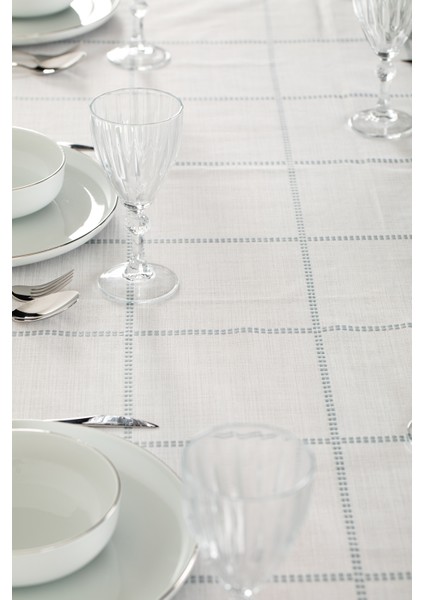 Belen Ekose Mavi Masa Örtüsü modelleri