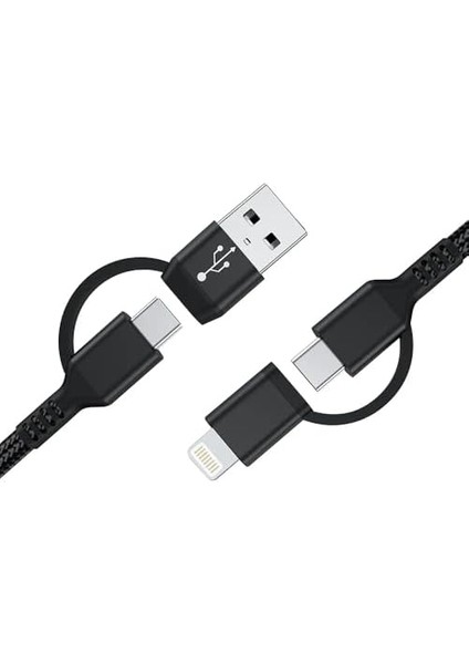 Pd 20W 2 In 1 Hızlı Şarj Kablosu 100 cm 2.4 A Lightning Type-C USB Type-C Çoklu Veri Data Kablosu fiyatları