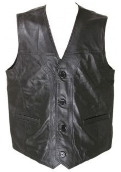 Hakiki Deri Klasik ve Spor Kesim Erkek Deri Yelek