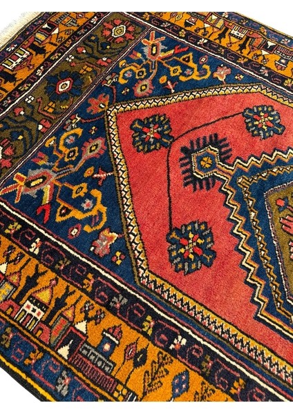 El Dokuma Sıfır Yahyalı Halısı 108X195 Kök Boya %100 Yün Halı modelleri