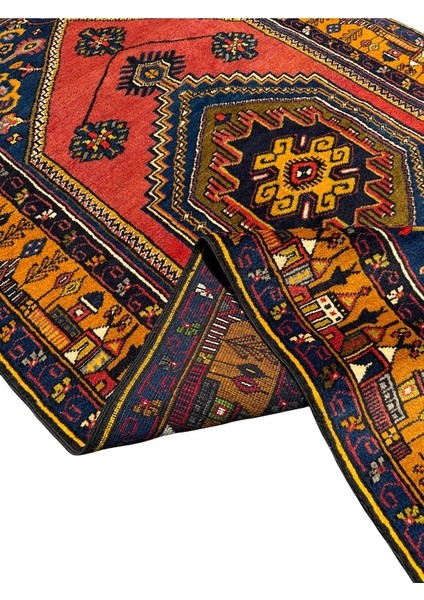 El Dokuma Sıfır Yahyalı Halısı 108X195 Kök Boya %100 Yün Halı indirimleri