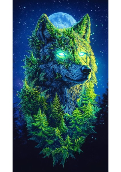 Özel Güçlü Kurt Kanvas Tablo Ev Duvar Salon Ofis Dükkan Hediyelik Dekarasyon Süsü fiyatları