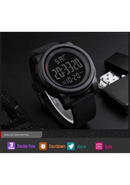 Skmei 1257 Erkek Kol Saati Dijital LED Işıklı modelleri