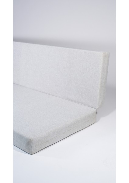 Katlanır Sünger Yatak 60*40*185*10 cm Uzunluk Gri Sünger Keten Kumaş
