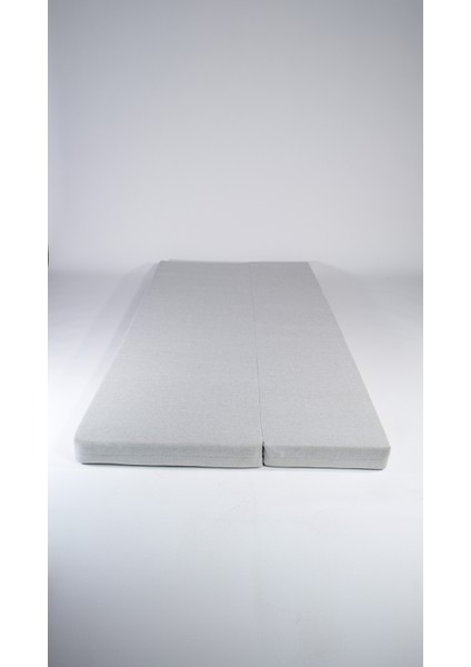 Katlanır Sünger Yatak 60*40*185*10 cm Uzunluk Gri Sünger Keten Kumaş modelleri