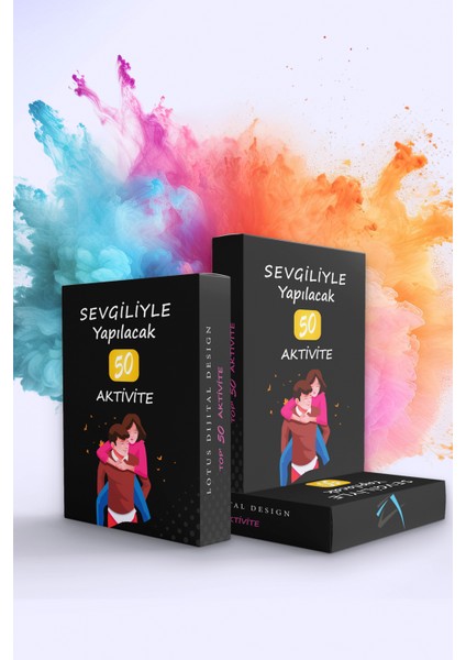 Sevgiliyle Yapılacak 50 Aktivite, Eğlence Kartı, Anı Kartı, Aşk Kartı, Hediyelik, Oyun Kartı