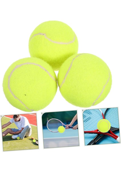 Başlangıç Seviyesi Antreman Tenis Topu 3 Adet ( Masaj,kedi,köpek, Çamaşır, Kurutma Makinesi)