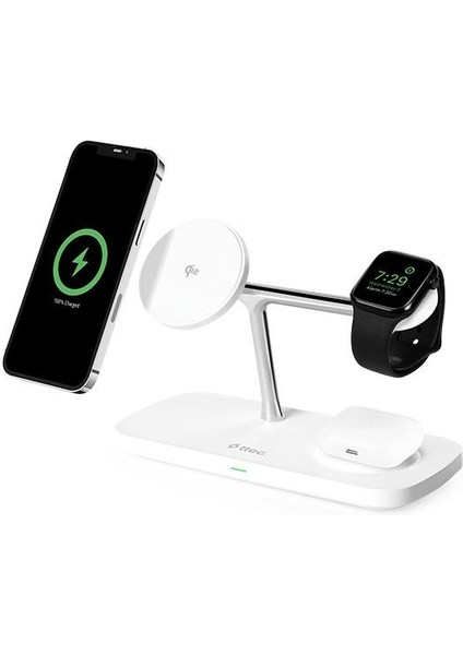 Aircharger Trio Pro Qi2/magsafe Özellikli 15W Iphone/android Özellikli 3’ü 1 Arada iPhone + App