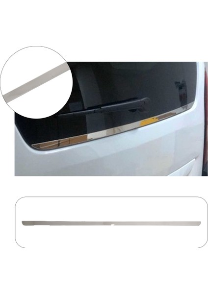 Peugeot Rifter Uyumlu 2008 ve Üzeri Krom Bagaj Alt Çıtası Paslanmaz Çelik