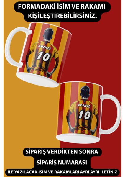 Tekli Adam Kupa Kişiye Özel Taraftar Baskılı Hediye Kupa Kahve Bardak Mug