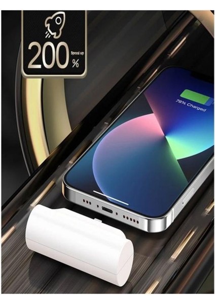 PW-71 5.000mAh Super Mini, Lightning Girişli Mini, Powerbank