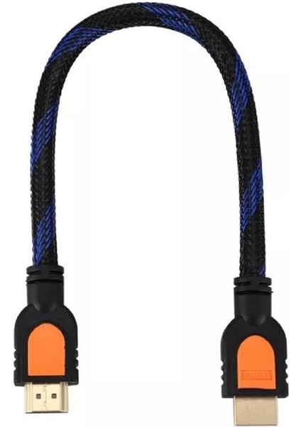 HDMI To HDMI Altın Uçlu Erkek Erkek HDMI Kablosu 50 cm Ara Kablo 5036