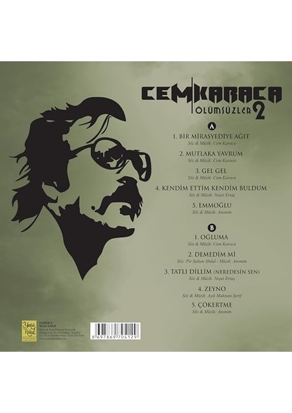 Karaca Ölümsüzler 2 - Plak Lp fiyatları