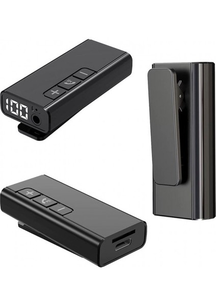 Bluetooth 5.1 Kablosuz Handsfree Mikro Hafıza Kart Girişli Aux Bluetooth