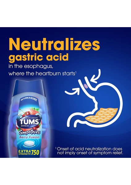 Antacid Smoothies Berry Fusion 750 Mg 140 Chewable Tablet fırsatları
