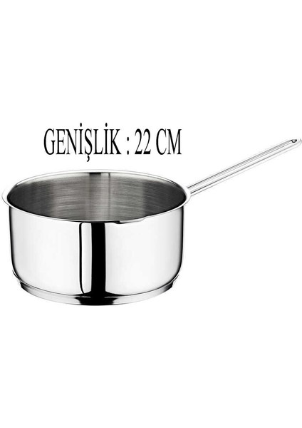 Çelik Kaçerola 22 cm Sütlük/sosluk Cam Kapaklı fırsatları