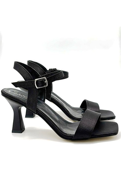 (Wiesse) Tek Bant Topuklu Kadın Ayakkabı Siyah modelleri