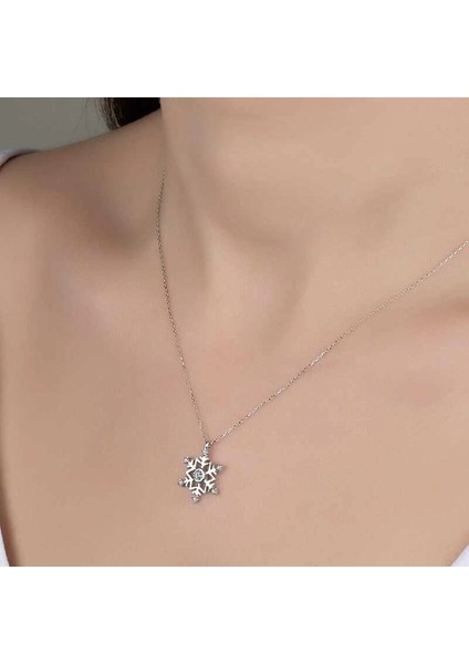 Swarovski Taşlı Gümüş Kartanesi Bayan Kolye fiyatları