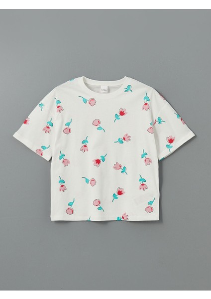 Yeni Sezon Bisiklet Yaka Cicekli Kiz Cocuk Sortlu Pijama Takimi - S5FL08Z4 fiyatları
