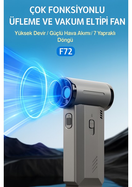 Şarjlı Kablosuz 40000 Mah Jet Hava Üfleyici Ev ve Araba Mangal Için fiyatları