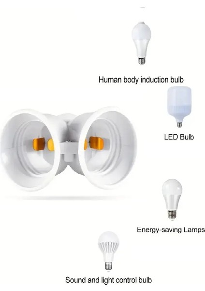 E27 Duy Çoğaltıcı Ampul LED Taban 2 x E27 Dönüştürücü fırsatları