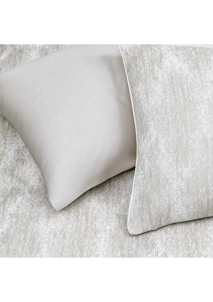 Summer Charme Shiva Çift Kişilik Saten Nevresim Takımı - Vizon modelleri
